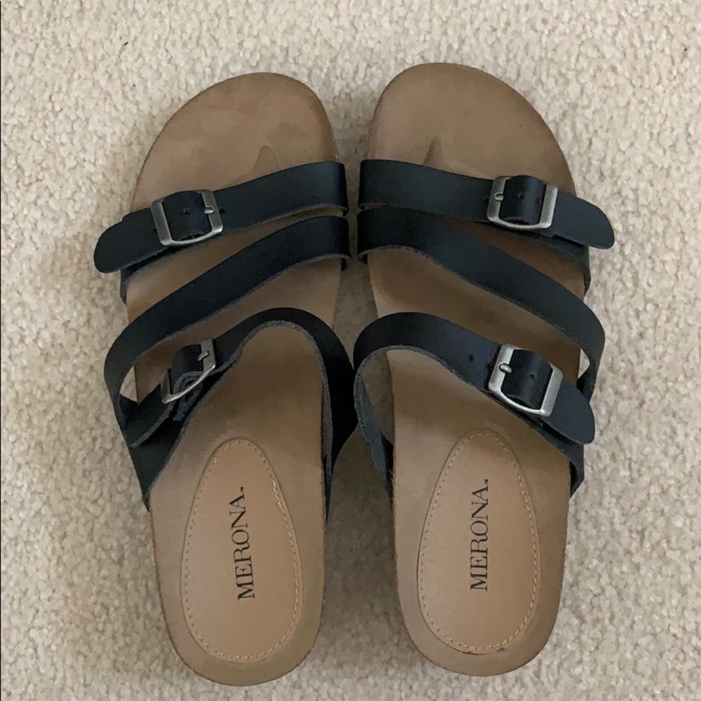 Merona black sandals